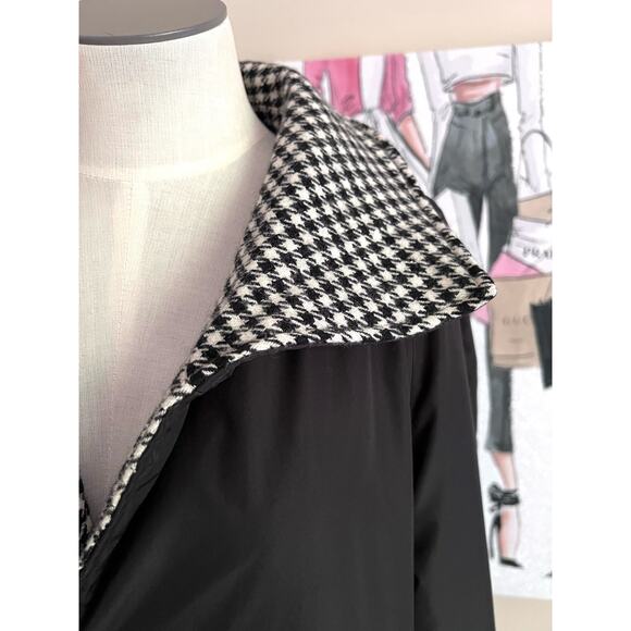 Talbots Womens Vintage Reversible Houndstooth Wool Blend Old Money Jacket Sz M - Picture 11 of 16